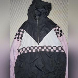 Forever 21 1/4 zip windbreaker jacket